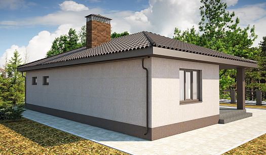 С-7 Одноэтажный дом с гаражом, на земельном участке от 4,99 сотки